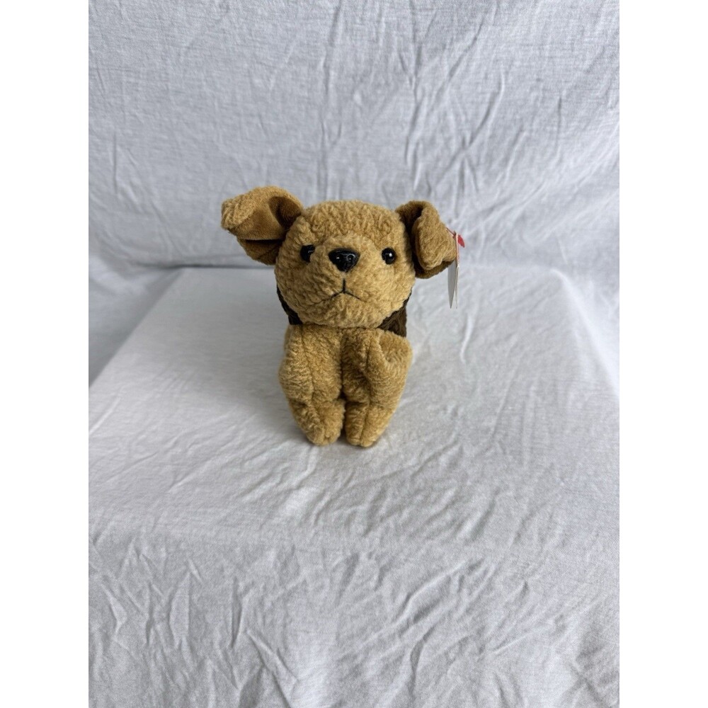 Ty Beanie Baby Tuffy the Dog Vintage with Original Tags, DOB 10-12-1996